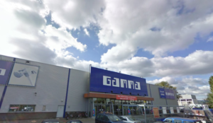 Gamma bouwmarkt aan de Houtstraat in Rotterdam © google maps
