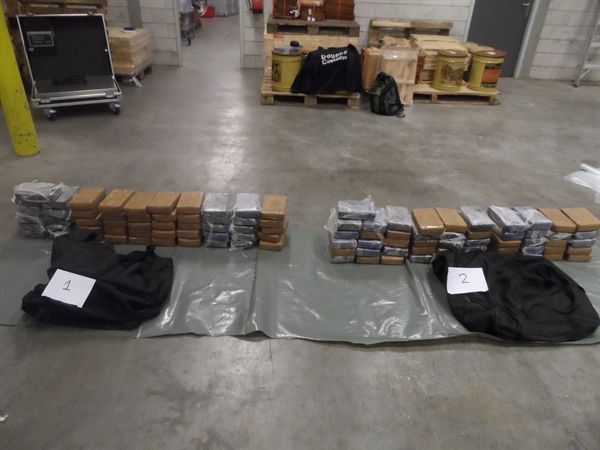 120 kilo cocaine ecuador, cocaine ecuador cacao, drugsvangst bedreigingen