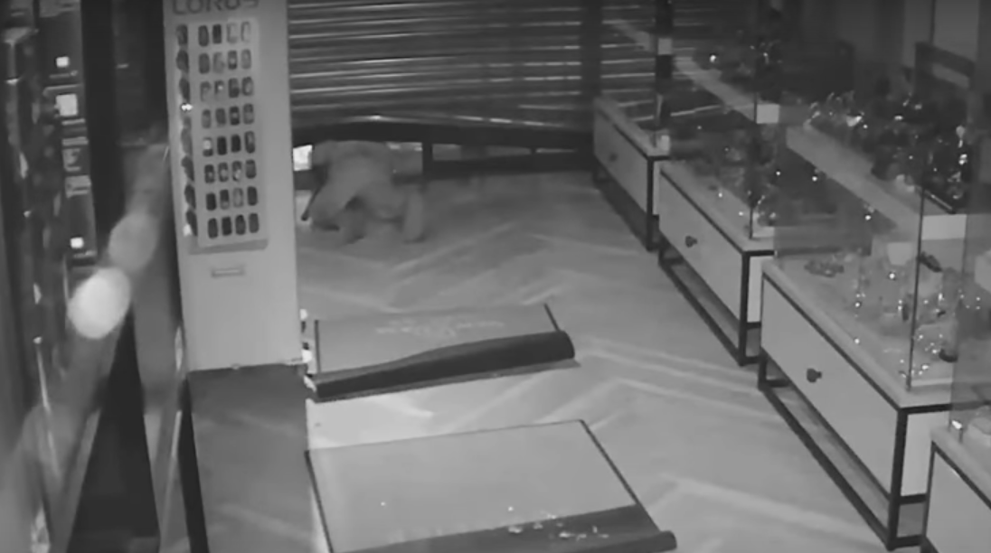 VIDEO: Tweetal gezocht voor dikke buit bij snelkraak met krik op juwelierszaak