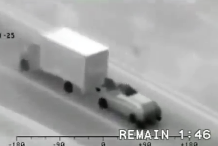 roof vrachtwagens video, vrachtwagen rijdend beroofd, lading diefstal video