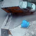 diefstal vrachtwagen video, diefstal opmerkelijk achtervolging, achtervolging video autodief