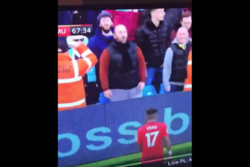 VIDEO: Fan Manchester City aangehouden voor racisme na beelden op tv