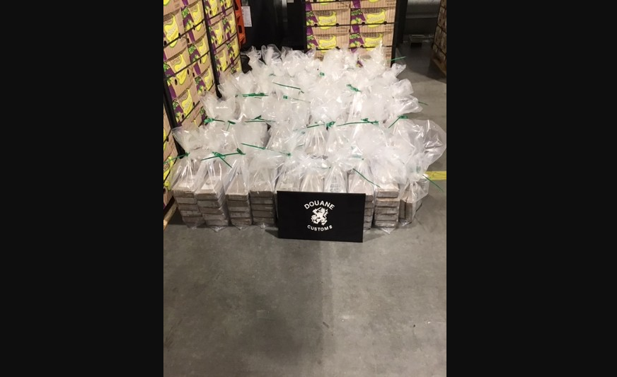 Grote partij blokken cocaïne gepakt in container bananen in Vlissingen