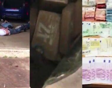 VIDEO: 1300 kilo blokken cocaïne en half miljoen cash gepakt bij invallen drugsbende