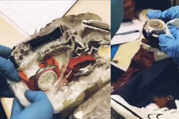 VIDEO: Tientallen gestolen dure horloges en juwelen onderschept bij roversbende