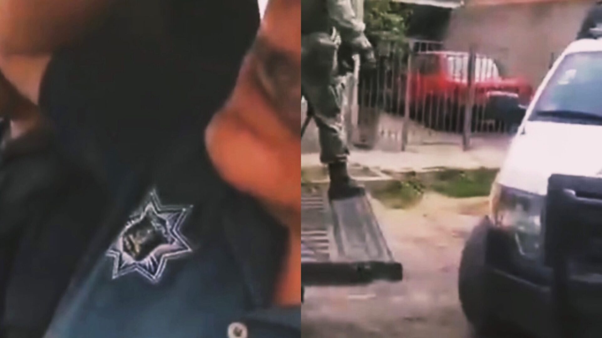 VIDEO: Corrupte politieagenten versperren weg militairen op zoek naar leden drugskartel