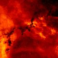 red and orange solar flare
