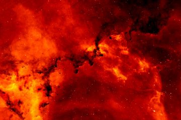 red and orange solar flare